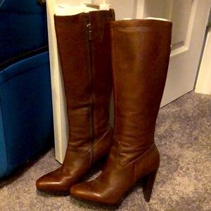 Knee high leather boots